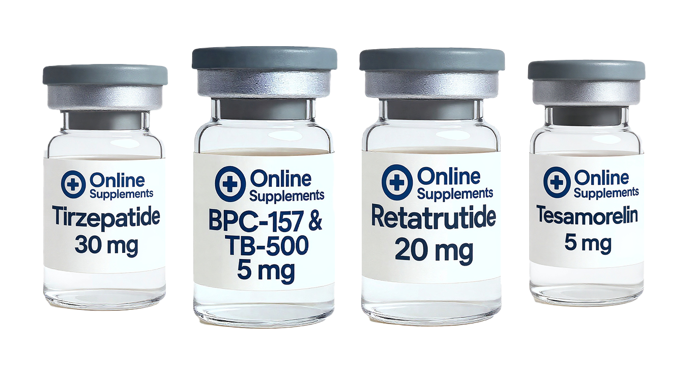 fourvials-noback Four vials of peptides